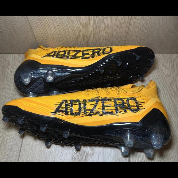 Adidas ADIZERO Mens Sz 15 PRIMEKNIT Football Cleats Collegiate Gold/Black HP8747 - Picture 7 of 7
